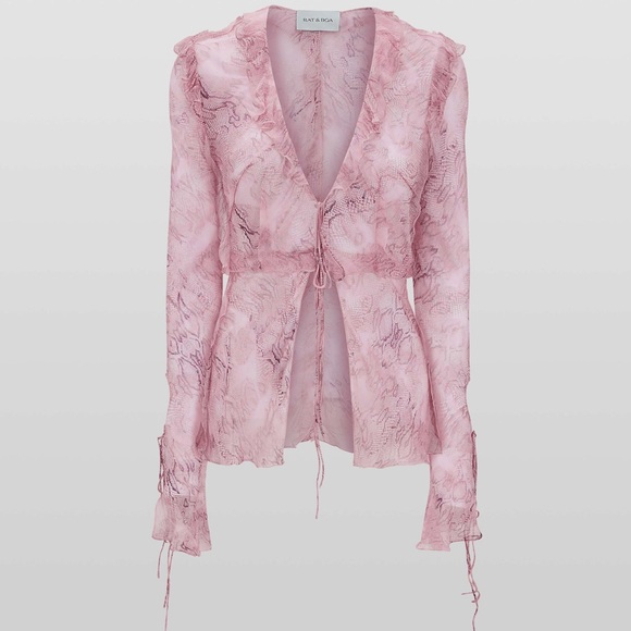 Rat & Boa Pink top - Picture 4 of 9